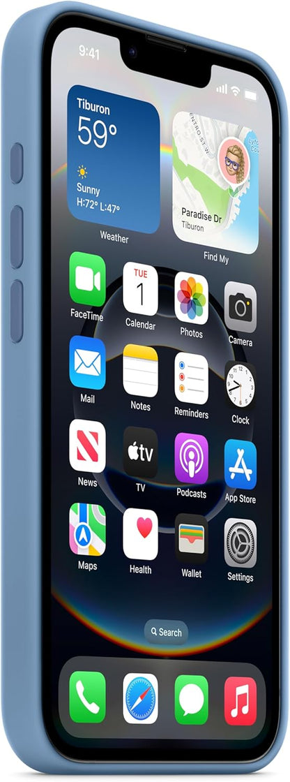 Iphone 16E Silicone Case – Winter Blue