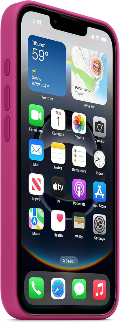 Iphone 16E Silicone Case – Fuchsia