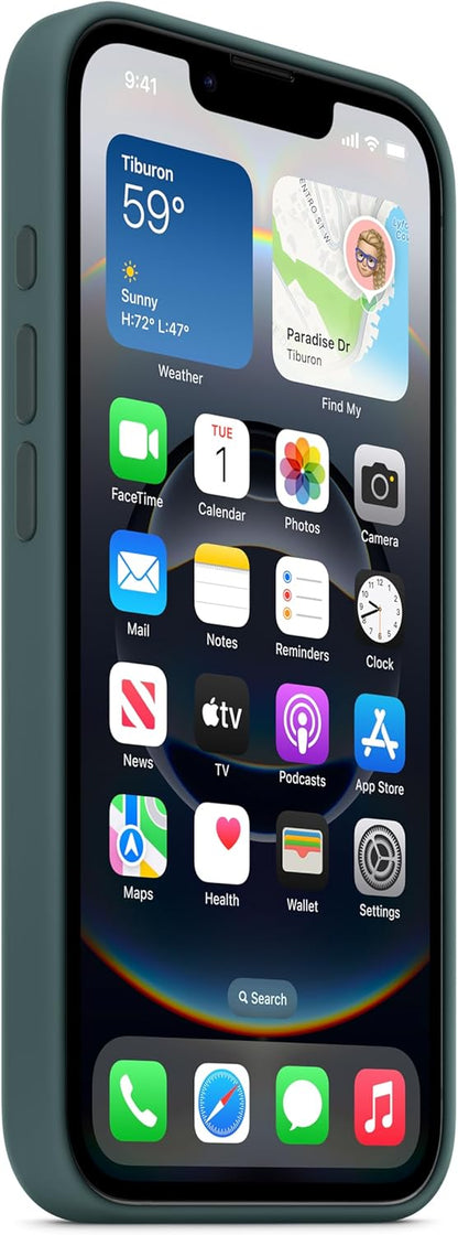 Iphone 16E Silicone Case – Lake Green