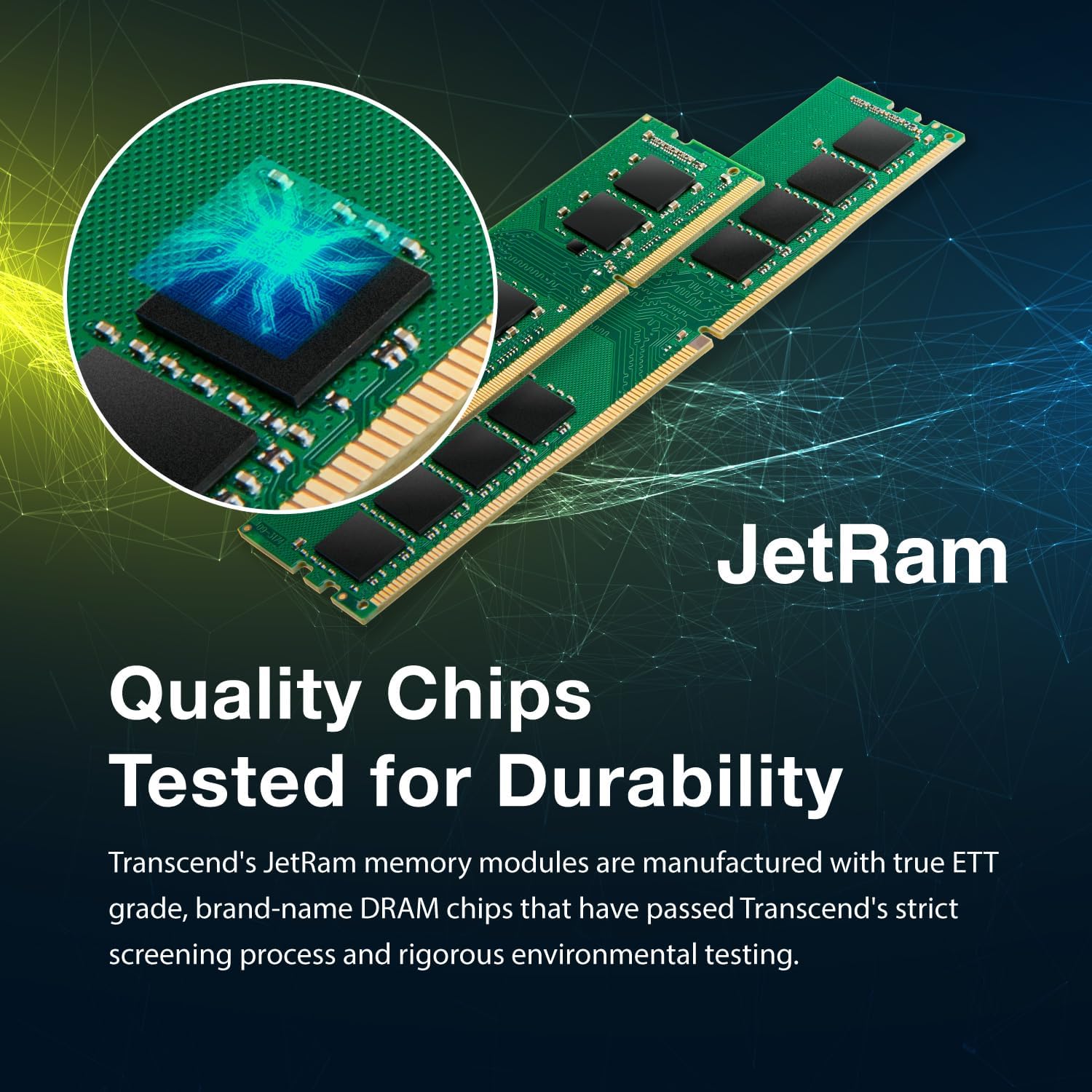 Transcend JM3200HLE-32GK KIT 16GBx2 DDR4 3200MHz U-DIMM 1Rx8 1.2V