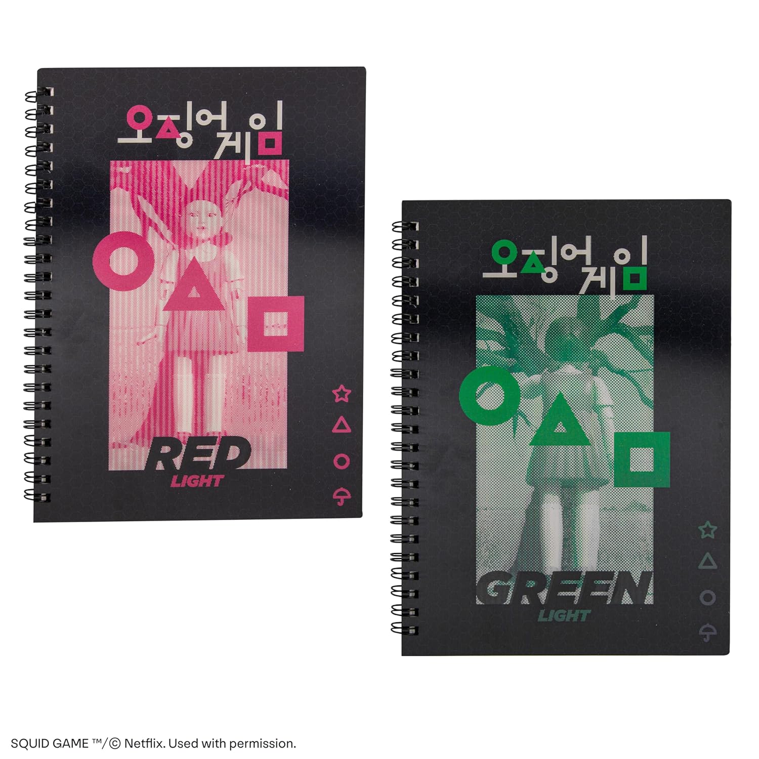 Cinereplicas Squid Game - Red Light, Green Light Lenticular Softcover Notebook - 14.5 x 21 cm - Official License