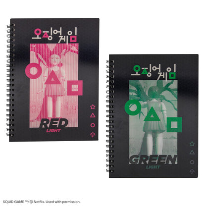 Cinereplicas Squid Game - Red Light, Green Light Lenticular Softcover Notebook - 14.5 x 21 cm - Official License