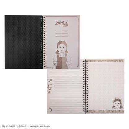 Cinereplicas Squid Game - Red Light, Green Light Lenticular Softcover Notebook - 14.5 x 21 cm - Official License