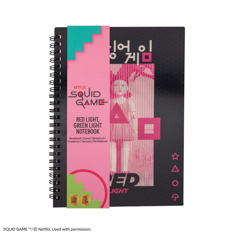 Cinereplicas Squid Game - Red Light, Green Light Lenticular Softcover Notebook - 14.5 x 21 cm - Official License