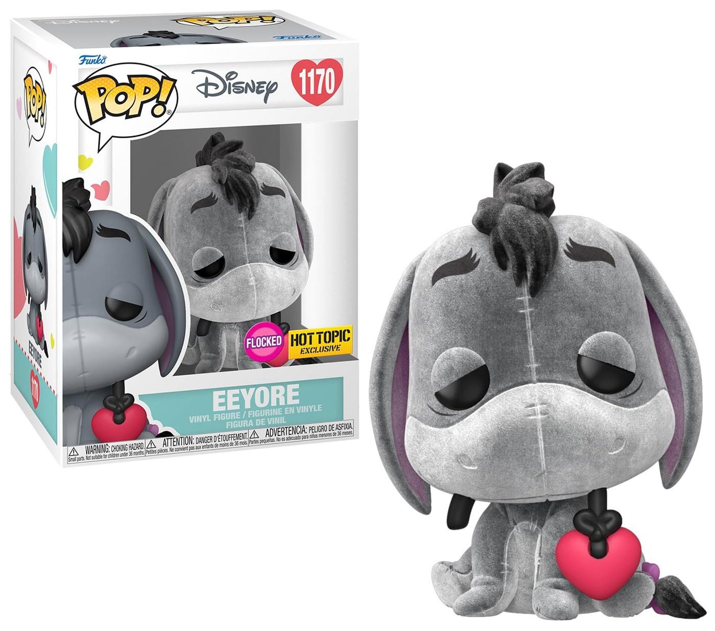 Funko Winnie The Pooh Eeyore (Flocked) Vinyl Figur 1170 Unisex Pop! standard PVC