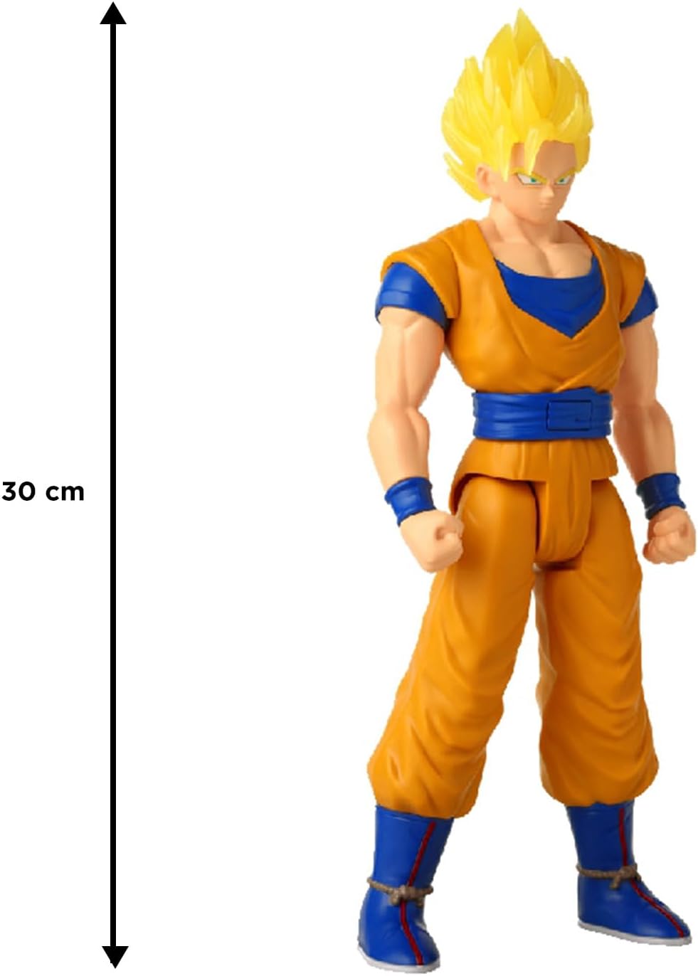 BANDAI Dragon Ball Limit Breaker Series Sparkling SS2 Goku 30 cm with Light and Sound of Battles, Based on the Video Game Dragon Ball Sparkling Zero, Model 38566