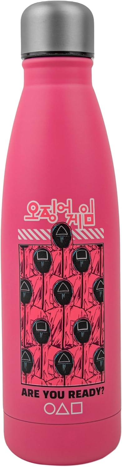 Cinereplicas Squid Game – Insulated Water Bottle – Squid Game Guards – 500 ml – Stainless Steel – Officially Licensed