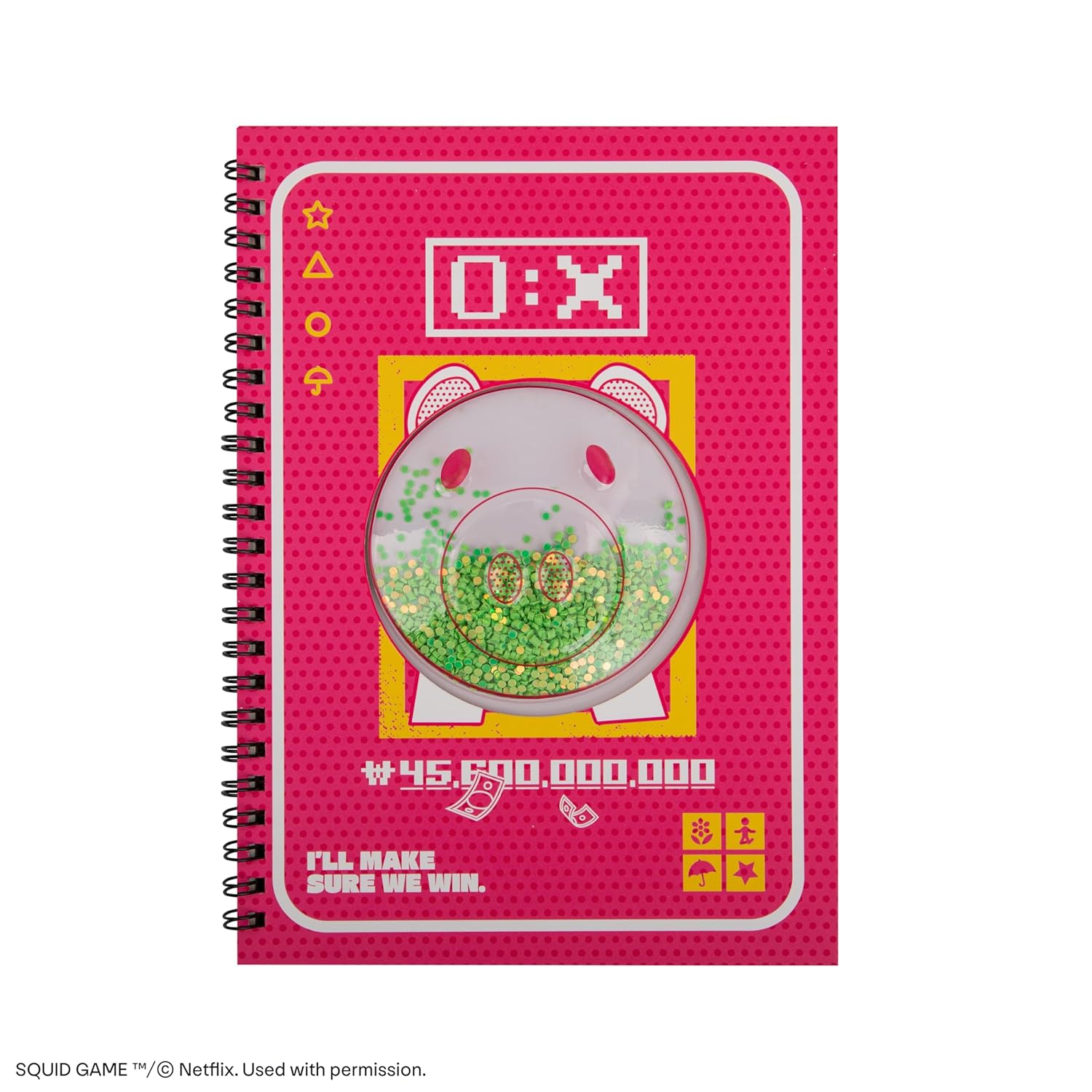 Cinereplicas Squid Game - Piggy Bank Hard Cover Notebook - 15.5 x 21 cm - Official License