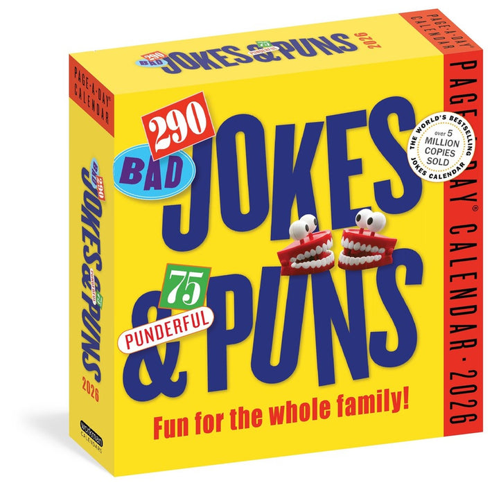 290 Bad Jokes & 75 Punderful Puns Page-A-Day® Calendar 2026