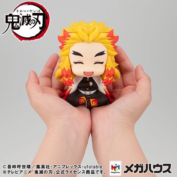 Megahouse Banpresto, Lookup Rengoku Kyoujurou Smile Ver. Demon Slayer Kimetsu No Yaiba, 11 cm, MH841231, Mehrfarbig, Sammlerfigur, optimal für Anime-Fans