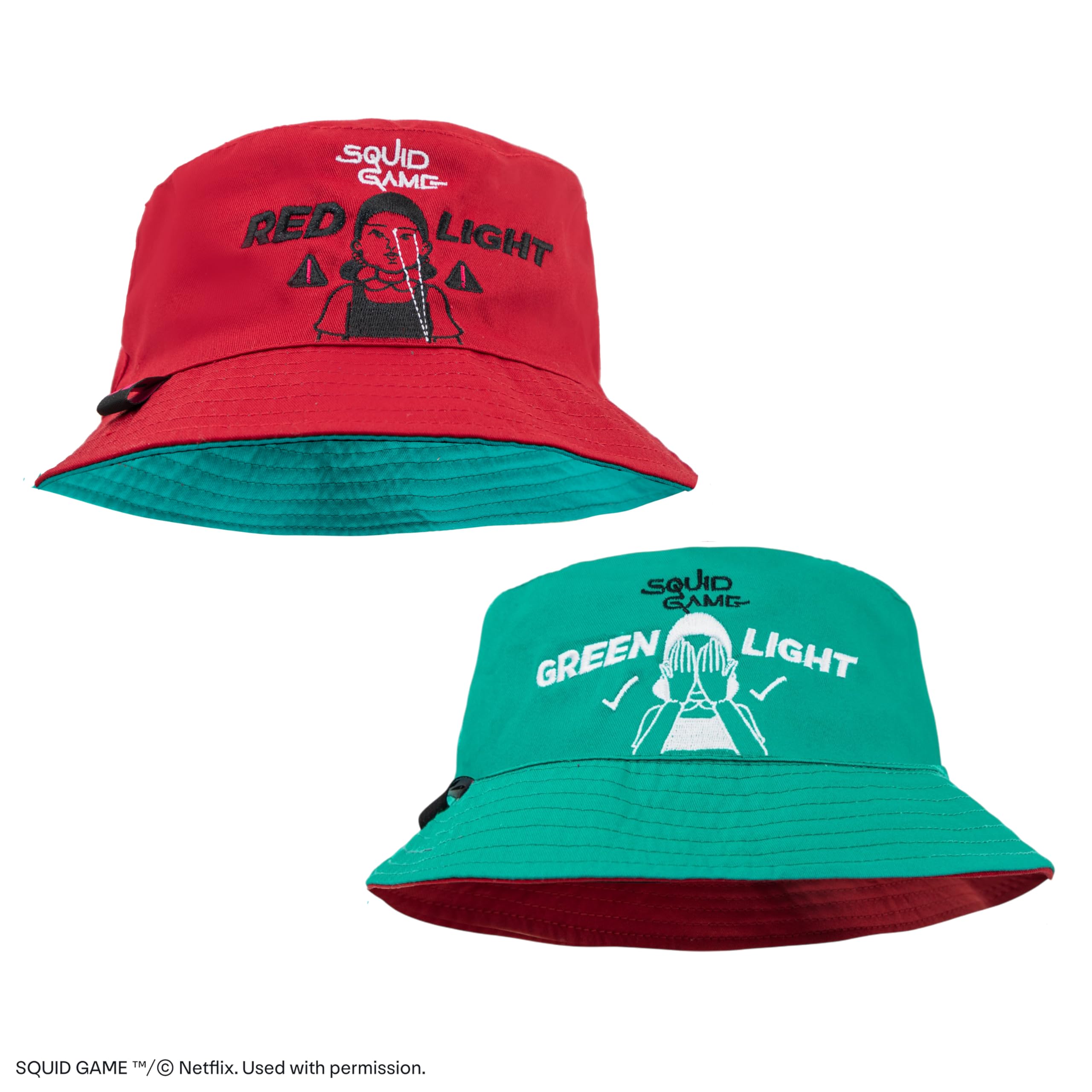 Squid Game Bucket Hat Red Light, Green Light