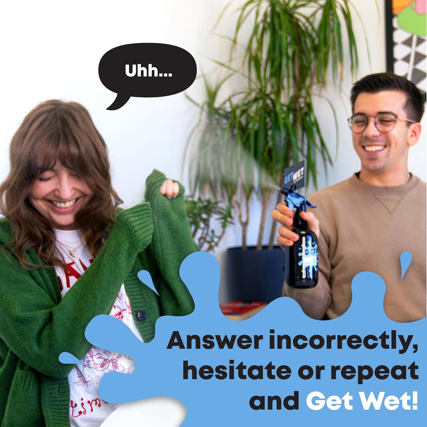 Get Wet Categories Family Game: Party Game Where Thinking Slow Gets You Wet - Card Games for 8+ Year Olds, 2-8 Players - Fun Family Games for Adults & Kids - Indoor & Outdoor Games Nights, Games Kids