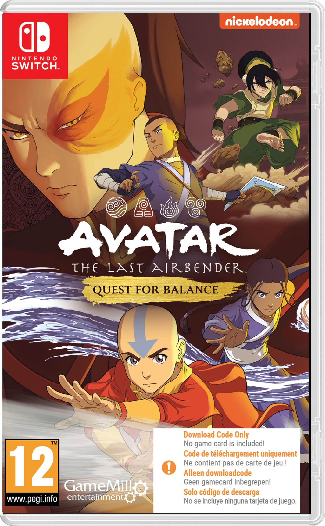Avatar The Last Airbender Quest for Balance (Code in Box