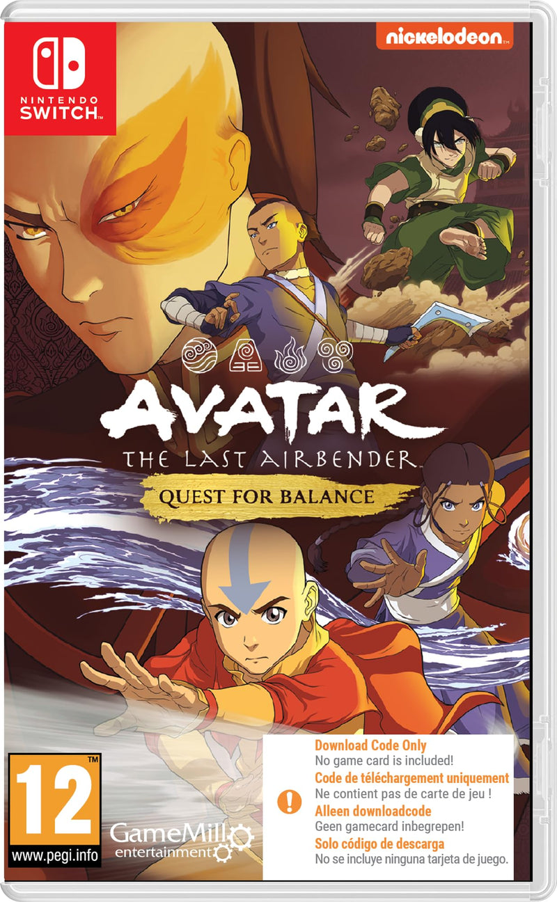 Avatar The Last Airbender Quest for Balance (Code in Box