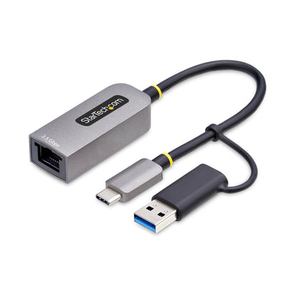 StarTech.com Adaptador de Red Ethernet USB Tipo C a RJ45 - Adaptador de Red USB-C con Conversor USB-A - NBASE-T - USB 3.1