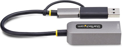 StarTech.com Adaptador de Red Ethernet USB Tipo C a RJ45 - Adaptador de Red USB-C con Conversor USB-A - NBASE-T - USB 3.1