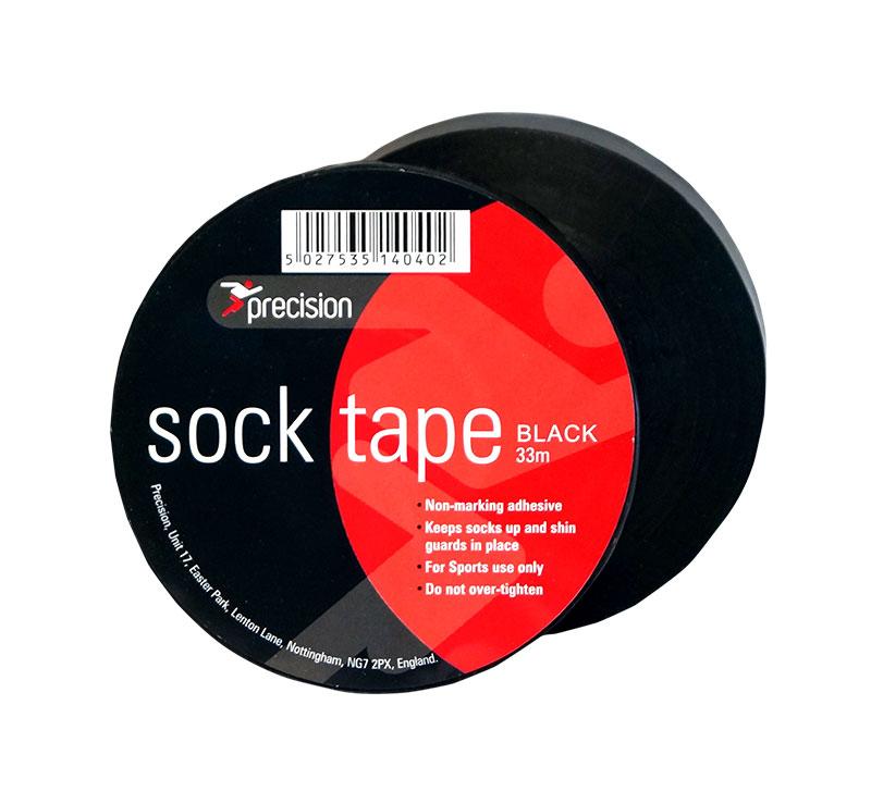 Precision Sock Tape 19mm (Pack of 10) 19mm x 33m Black 19mm x 33m Black