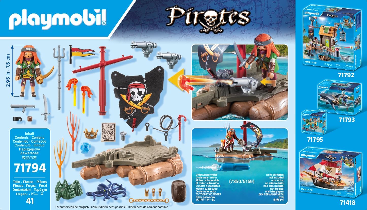Playmobil - Pirate Raft With Treasure (71794)