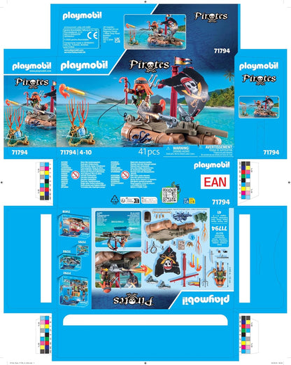 Playmobil - Pirate Raft With Treasure (71794)