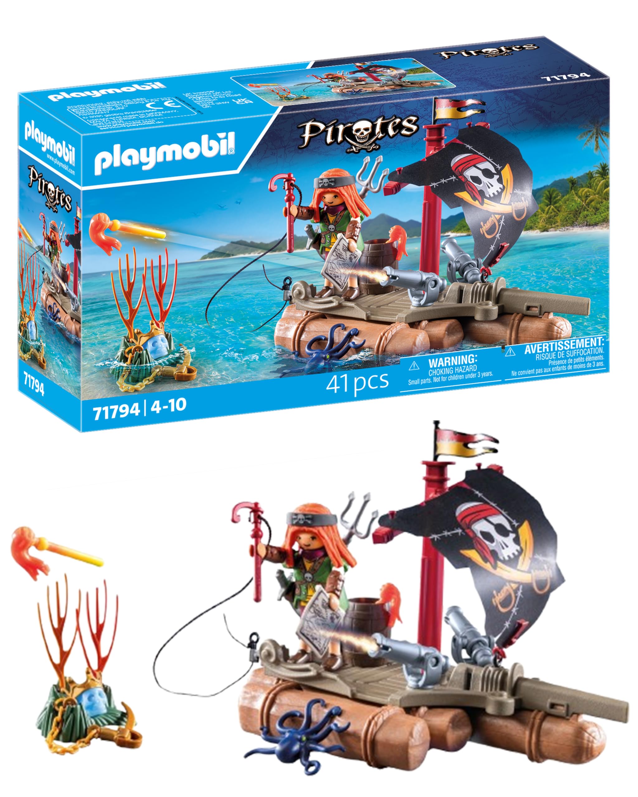 Playmobil - Pirate Raft With Treasure (71794)