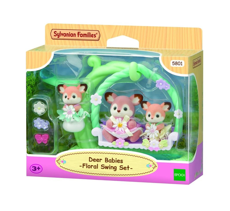 Sylvanian Families - Deer Babies - Floral Swing Set (5801)