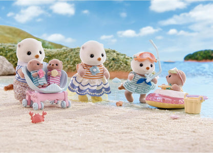 Sylvanian Families 5803 Seeotter Familie, Tierfiguren, Meerestiere, Spielzeug für Kinder ab 3 Jahren