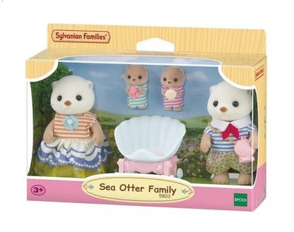 Sylvanian Families 5803 Seeotter Familie, Tierfiguren, Meerestiere, Spielzeug für Kinder ab 3 Jahren