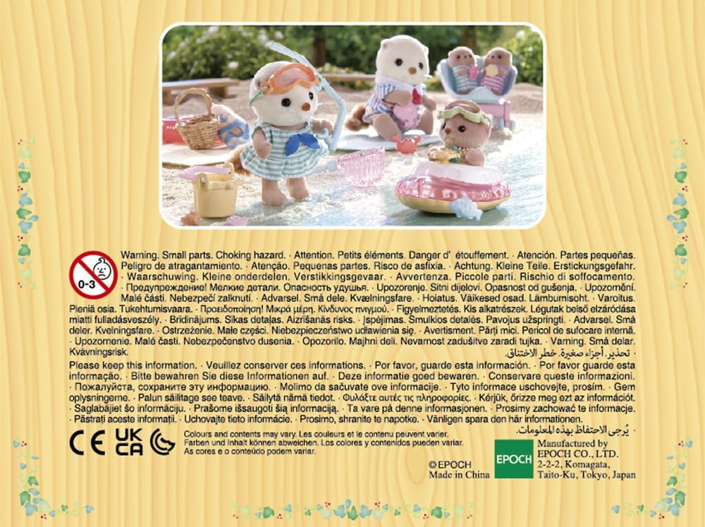 Sylvanian Families 5804 Seeotter Schnorchel Spielset, Set mit Tierfigur, Meerestiere, Spielzeug für Kinder ab 3 Jahren