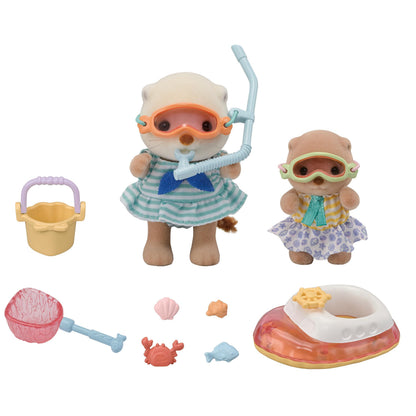 Sylvanian Families 5804 Seeotter Schnorchel Spielset, Set mit Tierfigur, Meerestiere, Spielzeug für Kinder ab 3 Jahren