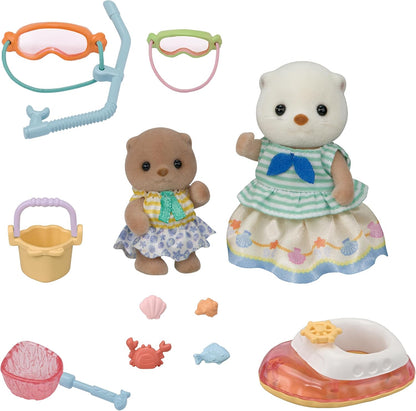 Sylvanian Families 5804 Seeotter Schnorchel Spielset, Set mit Tierfigur, Meerestiere, Spielzeug für Kinder ab 3 Jahren