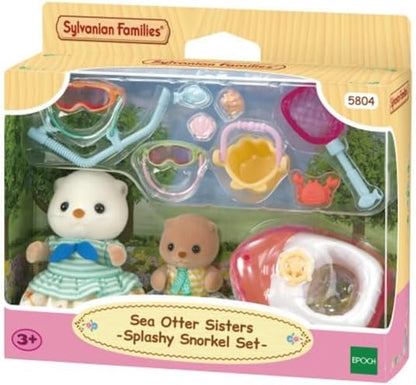Sylvanian Families 5804 Seeotter Schnorchel Spielset, Set mit Tierfigur, Meerestiere, Spielzeug für Kinder ab 3 Jahren
