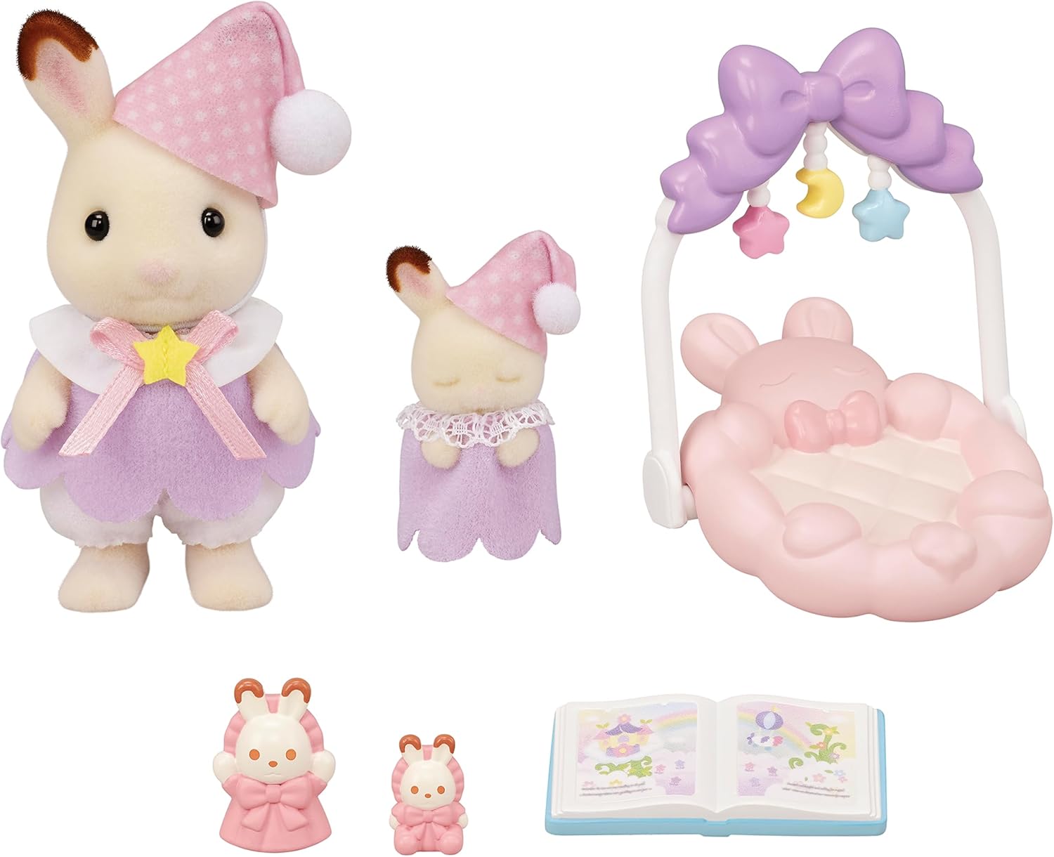 Sylvanian Families 5806 Schokoladenhasen Träumsüß Set, Spielset mit Tierfigur, Mit süßen Mäusefiguren, Spielzeug für Kinder ab 3 Jahren