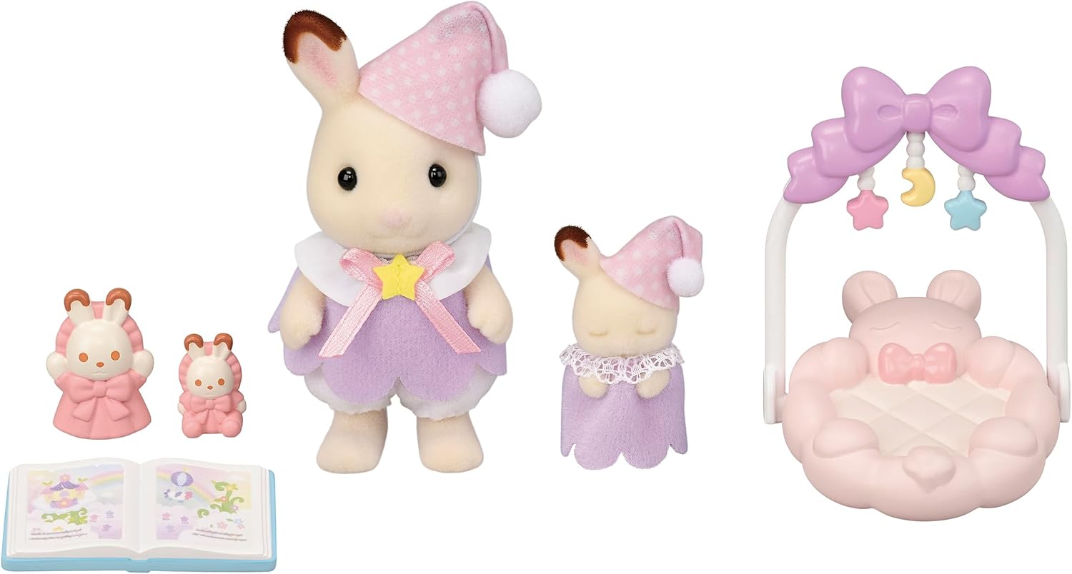 Sylvanian Families 5806 Schokoladenhasen Träumsüß Set, Spielset mit Tierfigur, Mit süßen Mäusefiguren, Spielzeug für Kinder ab 3 Jahren