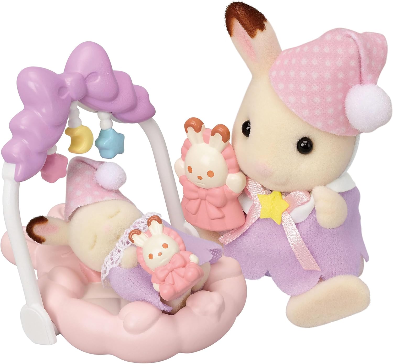 Sylvanian Families 5806 Schokoladenhasen Träumsüß Set, Spielset mit Tierfigur, Mit süßen Mäusefiguren, Spielzeug für Kinder ab 3 Jahren