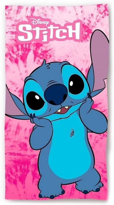 Disney - Stitch - Pink Surf Bath Towel