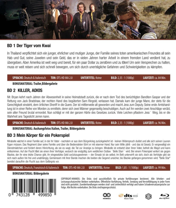 ITALIEN WESTERN BLU-RAY BUNDLE NR. 1 (3 BLU-RAYS)