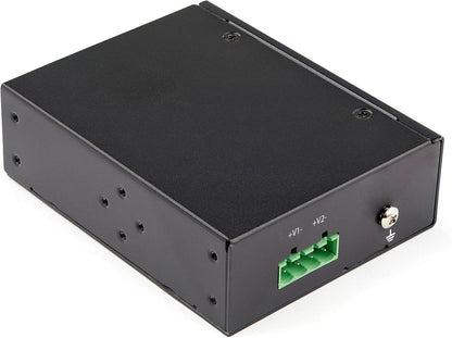 StarTech.com Switch Conmutador Industrial Ethernet Gigabit de 5 Puertos PoE no Gestionado de Servicio Pesado GbE PoE+ IP30 (IESC1G50UP
