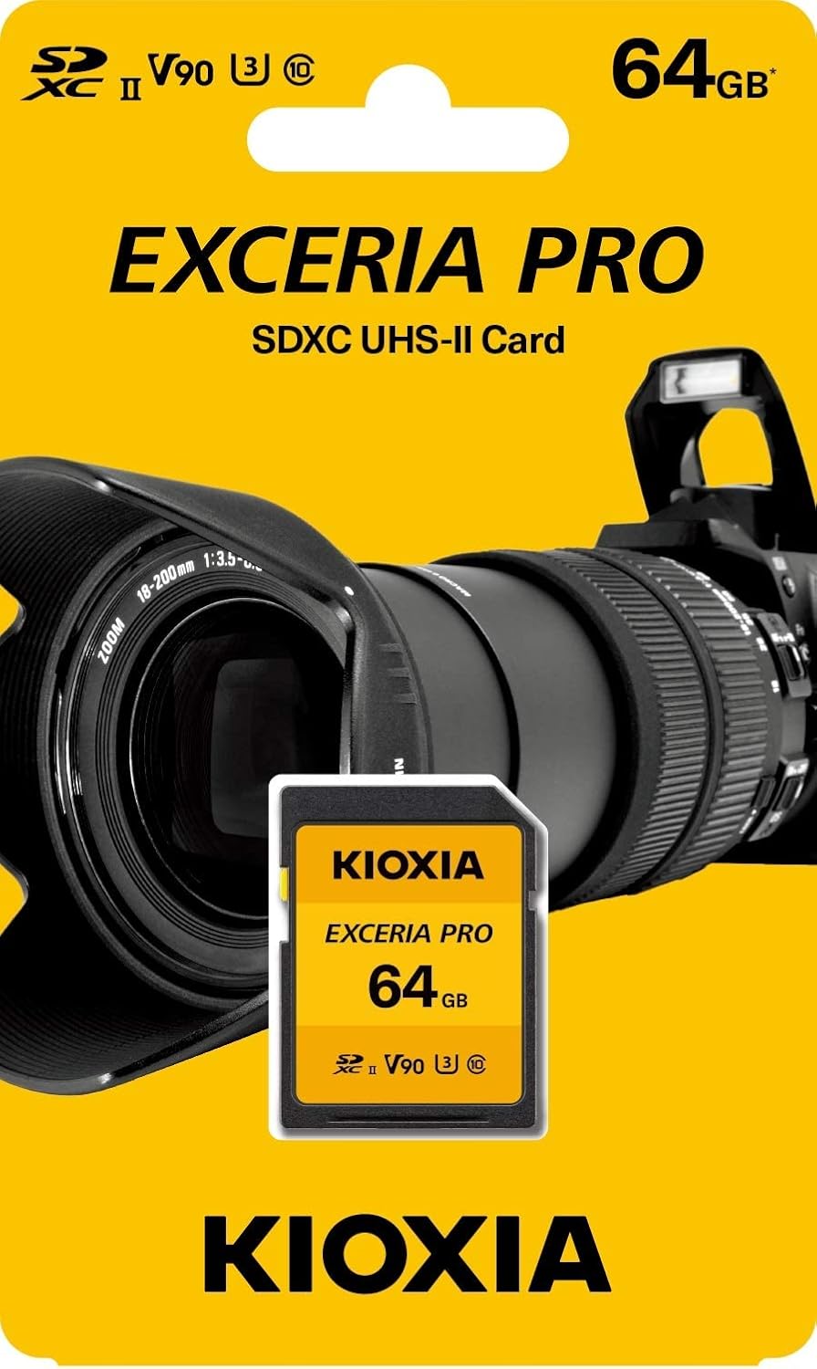 Kioxia 64GB Exceria pro U3 V90 SD-kaart
