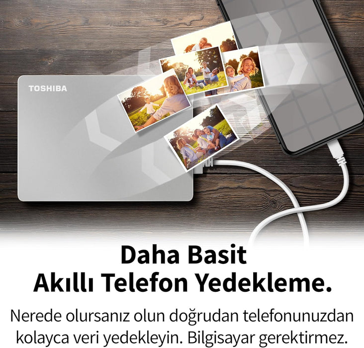 Toshiba Canvio Flex 1TB Warm Silver