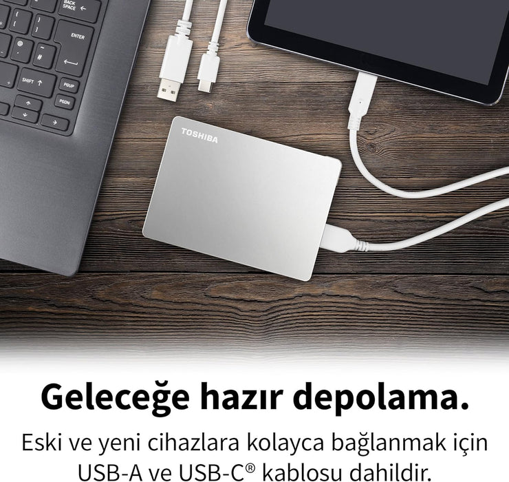 Toshiba Canvio Flex 1TB Warm Silver