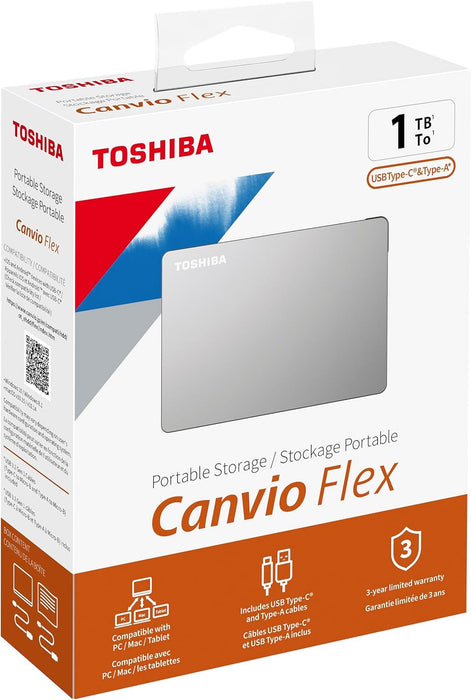 Toshiba Canvio Flex 1TB Warm Silver