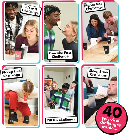 IDEAL Go Viral: The Social Media Party Game with 40 epic challenges, perfect for families and kids age 8+ and groups of friends, great gift idea