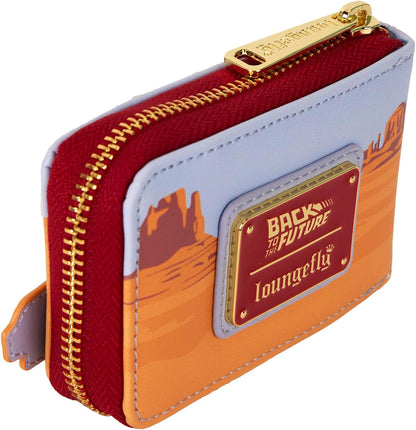 Loungefly Universal Back to The Future 40th Anniversary Delorean Accordion Wallet