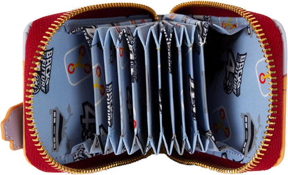 Loungefly Universal Back to The Future 40th Anniversary Delorean Accordion Wallet