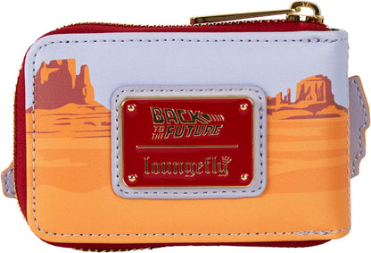 Loungefly Universal Back to The Future 40th Anniversary Delorean Accordion Wallet