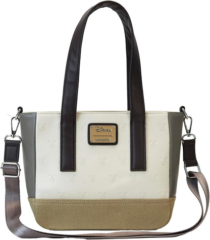 Loungefly Disney Mickey and Friends Faux Leather and Canvas Mini Tote Bag