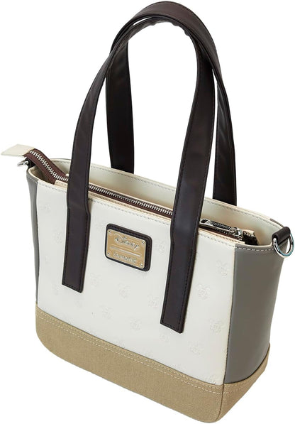 Loungefly Disney Mickey and Friends Faux Leather and Canvas Mini Tote Bag