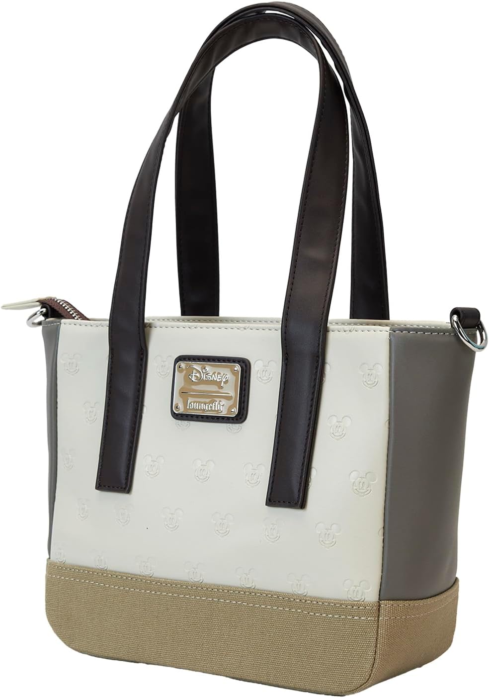 Loungefly Disney Mickey and Friends Faux Leather and Canvas Mini Tote Bag