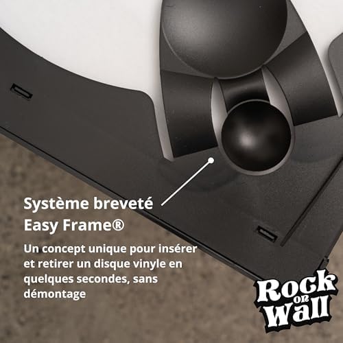 Cadre pour disque vinyle avec plexiglass anti-reflet BLACK