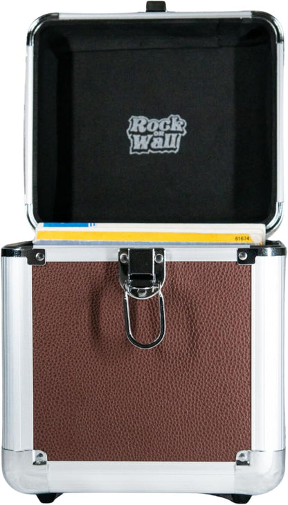 Rock on Wall Flight Case 45T Brown, Brown, Suitcase with Imitation Leather Finish